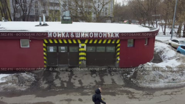 Россия. Москва. Филёвский бульвар. Жилый дома. паркинг (2021 год). Редакционное видео, видеограф Сергей Татаринцев / Фотобанк Лори