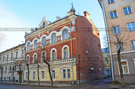 Россия, Псков. Здание Земской управы, 1901 год (2017 год). Стоковое фото, фотограф Овчинникова Ирина / Фотобанк Лори