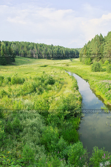 Россия. Свердловская область. Шалинский район. Река Шайтанка. Стоковое фото, фотограф Антон Бобров / Фотобанк Лори