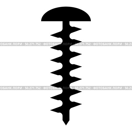 Round head screw Self-tapping Hardware Construction element icon black color vector illustration flat style simple image. Round head screw Self-tapping Hardware Construction element icon black color vector illustration flat style image. Стоковая иллюстрация, агентство Ingram Publishing / Фотобанк Лори