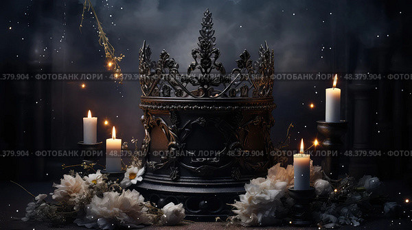 royalty black queen crown ai generated. Стоковое AI-изображение, AI-художник Vectorwin / Фотобанк Лори