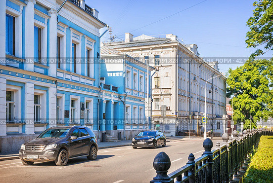 Рождественский бульвар, Усадьба А.И.Фонвизина, Москва (2022 год). Редакционное фото, фотограф Baturina Yuliya / Фотобанк Лори