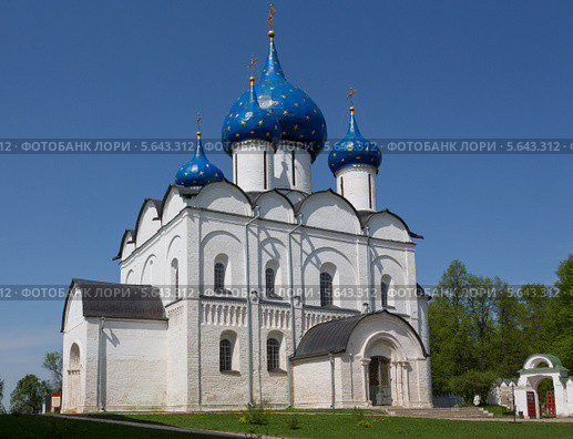 Рождественский собор в кремле Суздаля, Владимирская область (2013 год). Редакционное фото, фотограф Александр Фрейдин / Фотобанк Лори