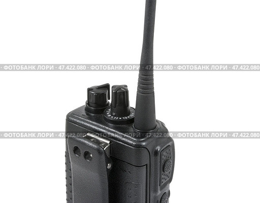 Ручная радиостанция на белом фоне. UHF handsets on a white background. Стоковое фото, фотограф Татьяна Д / Фотобанк Лори