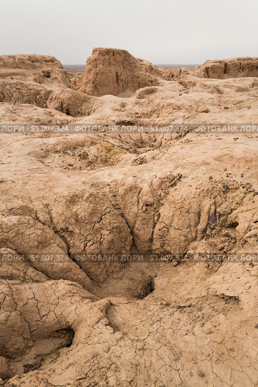 Ruins of ancient Ayaz-Kala Fortress (2022 год). Стоковое фото, фотограф Юлия Белоусова / Фотобанк Лори