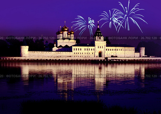 Russia, Kostroma city, Ipatievsky monastery (2016 год). Стоковое фото, фотограф ElenArt / Фотобанк Лори