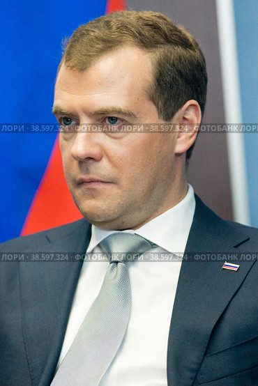 Russia. Saint-Petersburg. President of the Russian Federation Dmitry Medvedev at the St. Petersburg Economic Forum. Россия. Санкт-Петербург. Президент Российской Федерации Дмитрий Медведев на Петербургском экономическом форуме. (2011 год). Редакционное фото, фотограф Алексей Смышляев / Фотобанк Лори