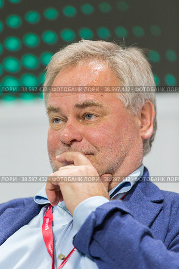 Russia. Saint-Petersburg. XXIII St. Petersburg International Economic Forum 2019. SPIEF 2019 participants. Evgeny Kaspersky, Russian programmer, owner of Kaspersky Lab. Россия. Санкт-Петербург. XXIII Петербургский международный экономический форум 2019. Участники ПМЭФ-2019. Евгений Касперский, российский программист, владелец Лаборатория Касперского. Редакционное фото, фотограф Алексей Смышляев / Фотобанк Лори