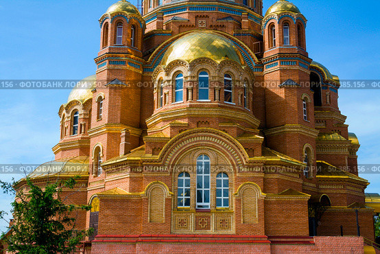 Russia Saraktash 25 May 2010: Trinity Simeon's Convent of Mercy. Cathedral of the Life-Giving Trinity. Orenburg region. Стоковое фото, фотограф Акиньшин Владимир / Фотобанк Лори