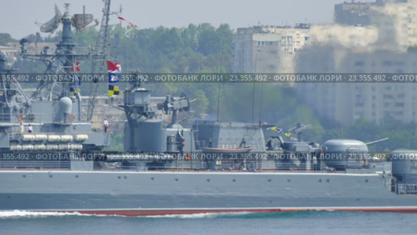 Русский военный корабль "Пытливый" (2016 год). Редакционное видео, видеограф Александр Устич / Фотобанк Лори