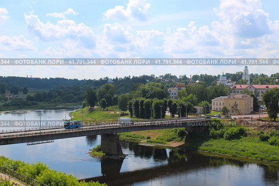 Ржевский Старый мост через Волгу (2022 год). Стоковое фото, фотограф Иван Дуплик / Фотобанк Лори