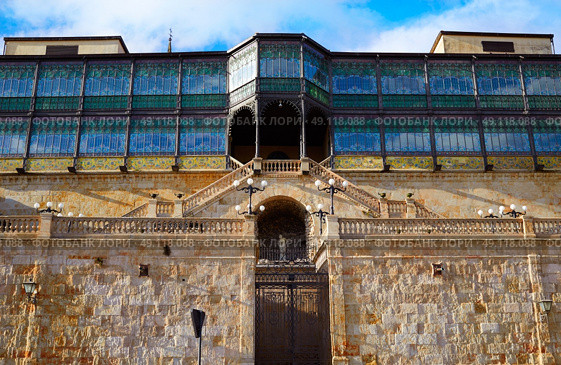 Salamanca Lis house modernism architecture facade of spain. Стоковое фото, агентство Ingram Publishing / Фотобанк Лори