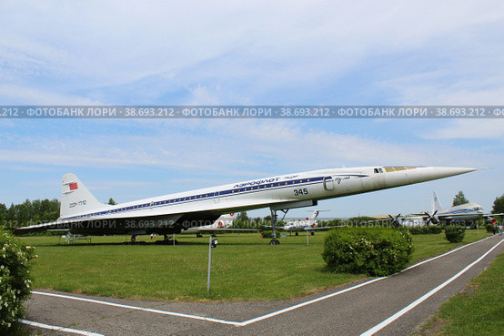 Самолёт Ту-144 в Ульяновском музее гражданской авиации (2021 год). Редакционное фото, фотограф Иван Дуплик / Фотобанк Лори