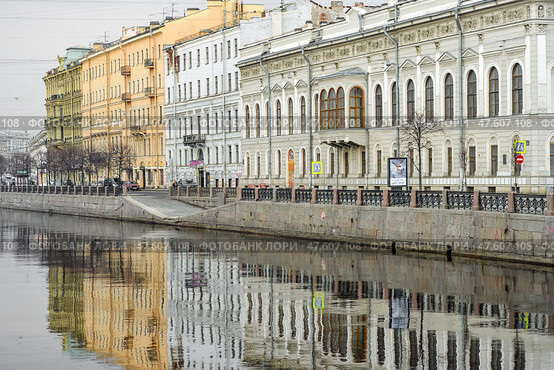 Санкт-Петербург. Фонтанка около Аничкова моста. Шуваловский дворец (2012 год). Стоковое фото, фотограф Александр Алексеев / Фотобанк Лори
