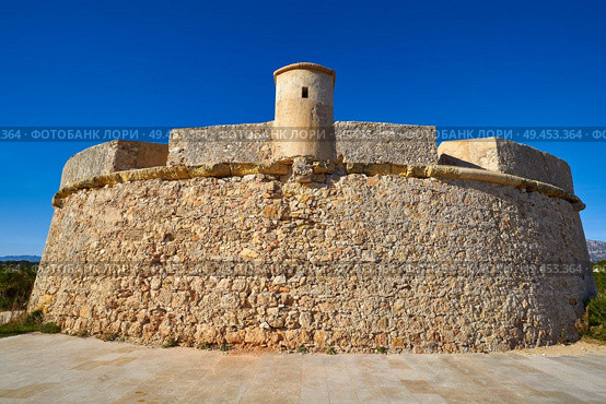 Sant Jordi de Alfama castle in Ametlla de Mar of Tarragona Catalonia. Стоковое фото, агентство Ingram Publishing / Фотобанк Лори