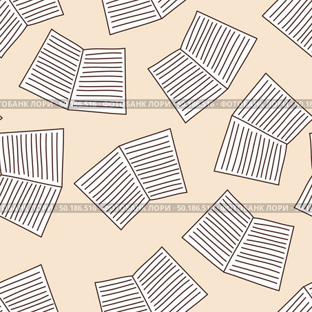 School Notebook Seamless. Back To School Sketch Doodle Design. Vector Illustration. Стоковая иллюстрация, агентство Ingram Publishing / Фотобанк Лори