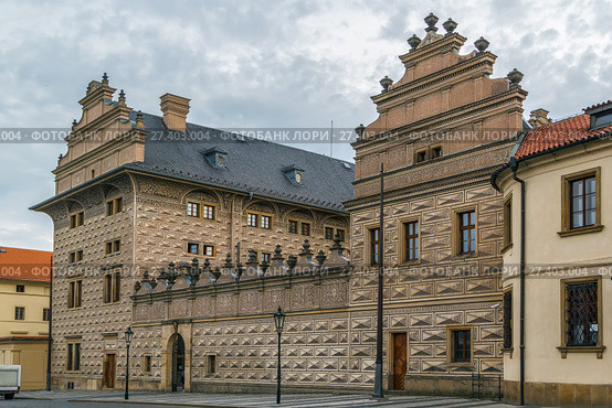 Schwarzenberg Palace in Prague, Czech republic (2015 год). Стоковое фото, фотограф Boris Breytman / Фотобанк Лори