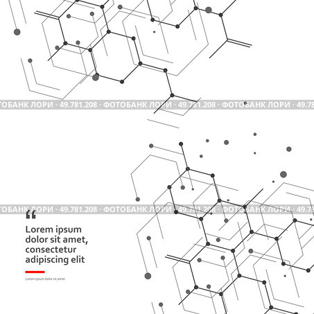 Science design with molecular structure. Abstract vector medical background.. Science design with molecular structure. Abstract vector medical background. Стоковая иллюстрация, агентство Ingram Publishing / Фотобанк Лори