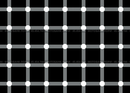 Scintillating Grid Optical Illusion Pattern. Стоковая иллюстрация, иллюстратор Максим Гребешков / Фотобанк Лори