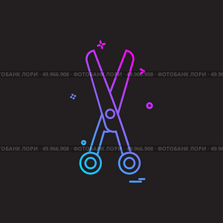 Scissor icon design vector . Стоковая иллюстрация, агентство Ingram Publishing / Фотобанк Лори