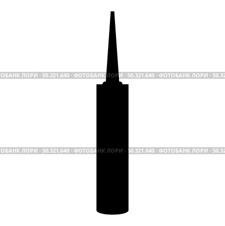 Sealant Silicone Polyurethane foam icon black color vector illustration flat style simple image. Sealant Silicone Polyurethane foam icon black color vector illustration flat style image. Стоковая иллюстрация, агентство Ingram Publishing / Фотобанк Лори