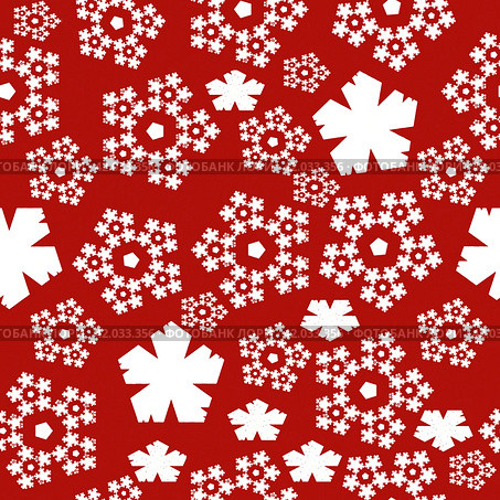 Seamless abstract Christmas pattern of snowflakes, ice flakes xmas background. Стоковая иллюстрация, иллюстратор Iva Noel / Фотобанк Лори