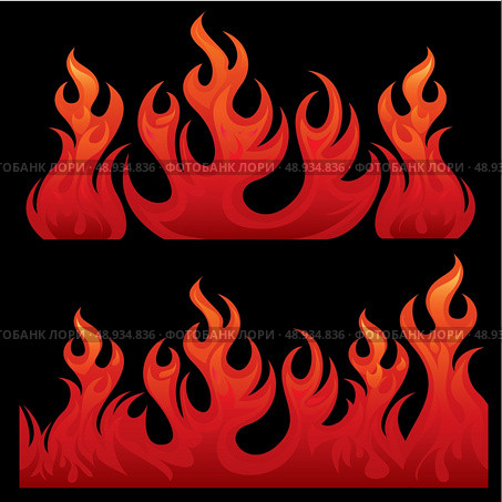 Seamless Flaming teksture. Стоковая иллюстрация, агентство Ingram Publishing / Фотобанк Лори