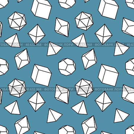 Seamless pattern of dice for board games. Стоковая иллюстрация, иллюстратор Lamina Akulova / Фотобанк Лори