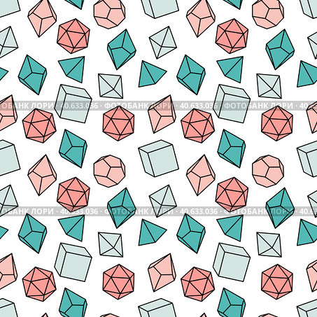 Seamless pattern of dice for board games. Стоковое фото, фотограф Lamina Akulova / Фотобанк Лори