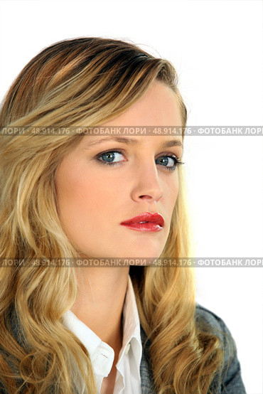 Sensitive blonde woman. Стоковое фото, агентство Ingram Publishing / Фотобанк Лори