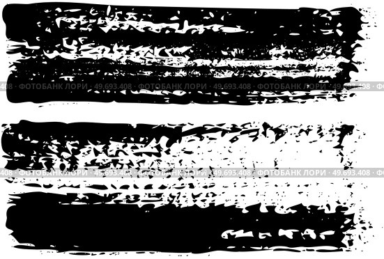 Set of different abstract shapes, smears and prints. Black design elements isolated on white background. Seamless pattern for creating style. Decoration template, brush strokes for design styling. Decoration template, brush strokes for design styling. Set of different abstract shapes, smears. Стоковая иллюстрация, агентство Ingram Publishing / Фотобанк Лори