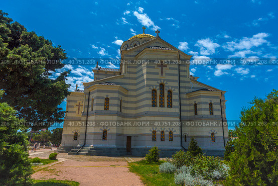 Sevastopol Historical and archaeological reserve "Tauric Chersonesos". Cathedral of St. Vladimir (2021 год). Редакционное фото, фотограф Анна Кривицкая / Фотобанк Лори