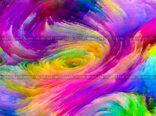 Shards of colorful fractal paint for abstract backgrounds. Стоковое фото, агентство Ingram Publishing / Фотобанк Лори