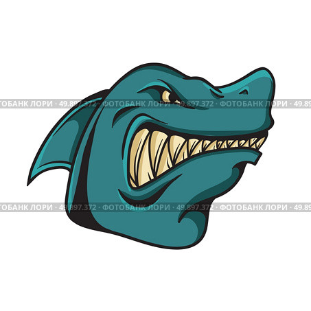 shark animal cartoon mascot. shark animal cartoon mascot theme vector art illustration. Стоковая иллюстрация, агентство Ingram Publishing / Фотобанк Лори