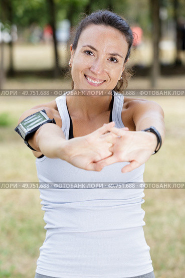 she exercises and healthy concept. Стоковое фото, агентство Ingram Publishing / Фотобанк Лори