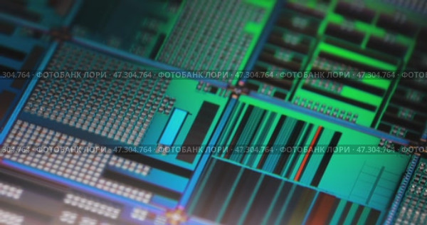Silicon semiconductor wafer close-up. In electronics, a wafer also called a slice or substrate is a thin slice of semiconductor, a crystalline silicon, used for the fabrication of integrated circuits. Стоковое видео, видеограф Андрей Армягов / Фотобанк Лори