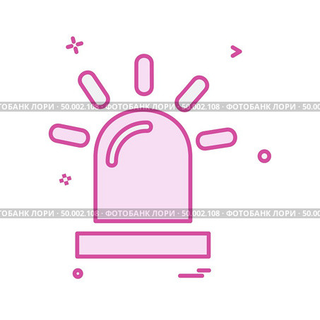 Siren icon design vector. Стоковая иллюстрация, агентство Ingram Publishing / Фотобанк Лори
