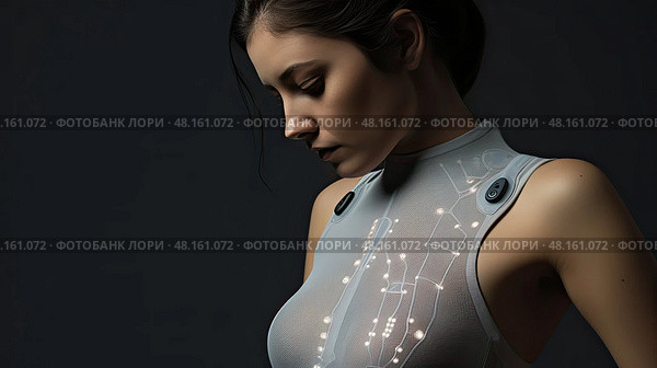 sm fabric technology ai generated. Стоковое AI-изображение, AI-художник Vectorwin / Фотобанк Лори