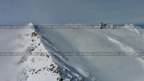 Snow Alp mountain range landscape. Стоковое фото, фотограф Михаил Коханчиков / Фотобанк Лори