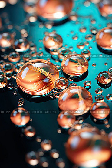 Soap bubbles on a background of bright unfocused colors. Generated by AI. Стоковое AI-изображение, AI-художник Ярославский Максим / Фотобанк Лори