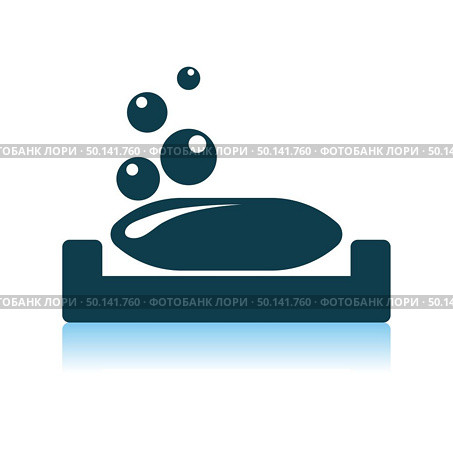 Soap-dish Icon. Shadow Reflection Design. Vector Illustration. Стоковая иллюстрация, агентство Ingram Publishing / Фотобанк Лори