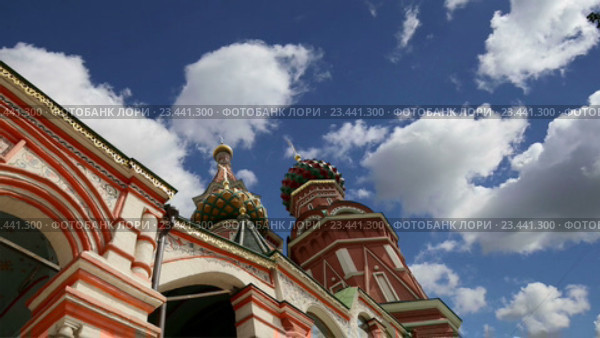 Собор Покрова Пресвятой Богородицы на рву (Храм Василия Блаженного). Москва, Россия (2016 год). Стоковое видео, видеограф Владимир Журавлев / Фотобанк Лори