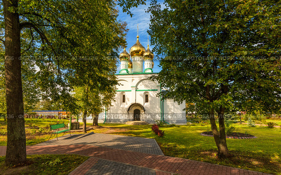 Собор Рождества Пресвятой Богородицы, Солотчинский монастырь, Солотча, Рязанская область (2019 год). Стоковое фото, фотограф Олег Пученков / Фотобанк Лори