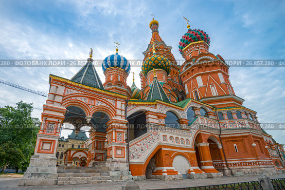 Собор Василия Блаженного (Москва) (2014 год). Редакционное фото, фотограф Геннадий Соловьев / Фотобанк Лори