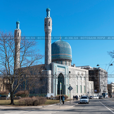 Соборная мечеть. Санкт-Петербург (2019 год). Редакционное фото, фотограф Александр Щепин / Фотобанк Лори