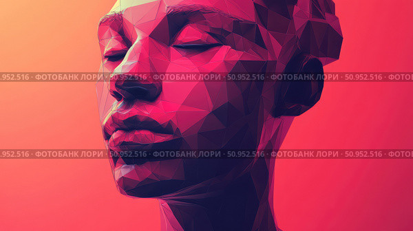social scrolling face ai generated. Стоковое AI-изображение, AI-художник Vectorwin / Фотобанк Лори