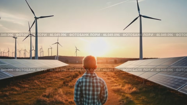 Solar cell or solar panel Modern technology for energy revolution, Alternative source for preserving the environment, Blue tint photovoltaic module. Caring for the environment. Стоковое AI-видео, аниматор ALLA YURTAYEVA / Фотобанк Лори