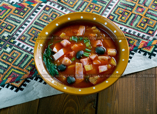 sour Russian soup. Стоковое фото, фотограф Александр Fanfo / Фотобанк Лори