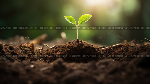 sprout tree life cycle ai generated. Стоковое AI-изображение, AI-художник Vectorwin / Фотобанк Лори