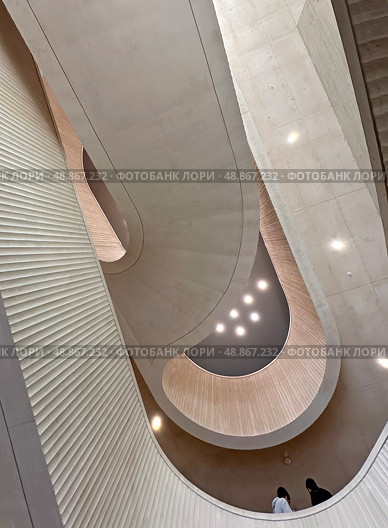 Stairs in the National Library of Israel. Редакционное фото, фотограф Irina Opachevsky / Фотобанк Лори